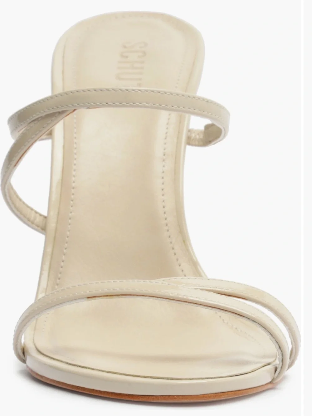 SCHUTZ Cream Strappy Stiletto Sandal